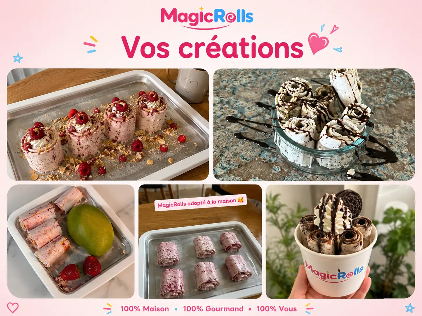 MagicRolls™ – Le Kit pour Glaces Roulées Maison MagicRolls